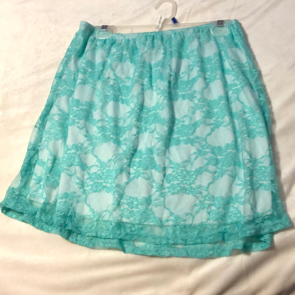 Lace overlay Skirt - I Love S&S Inc